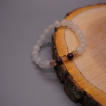 Garnet and White Chalcedony
