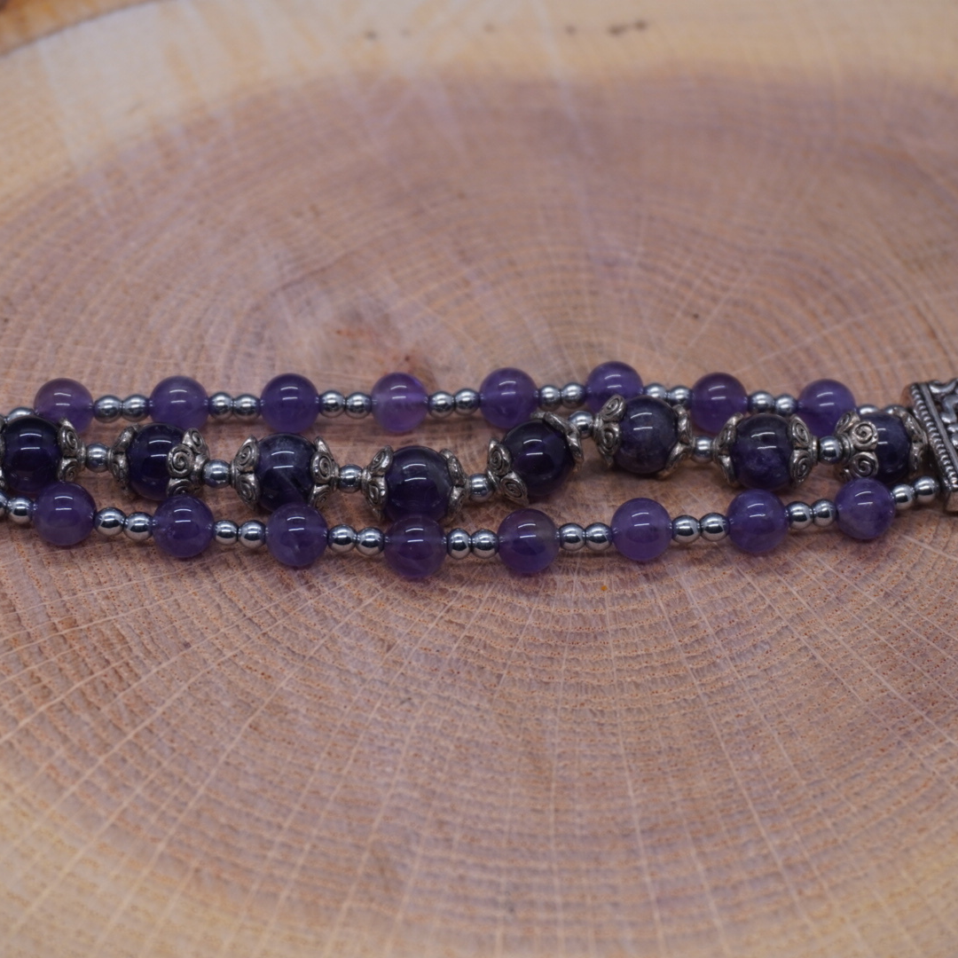 Amethyst Multilayer Bracelet
