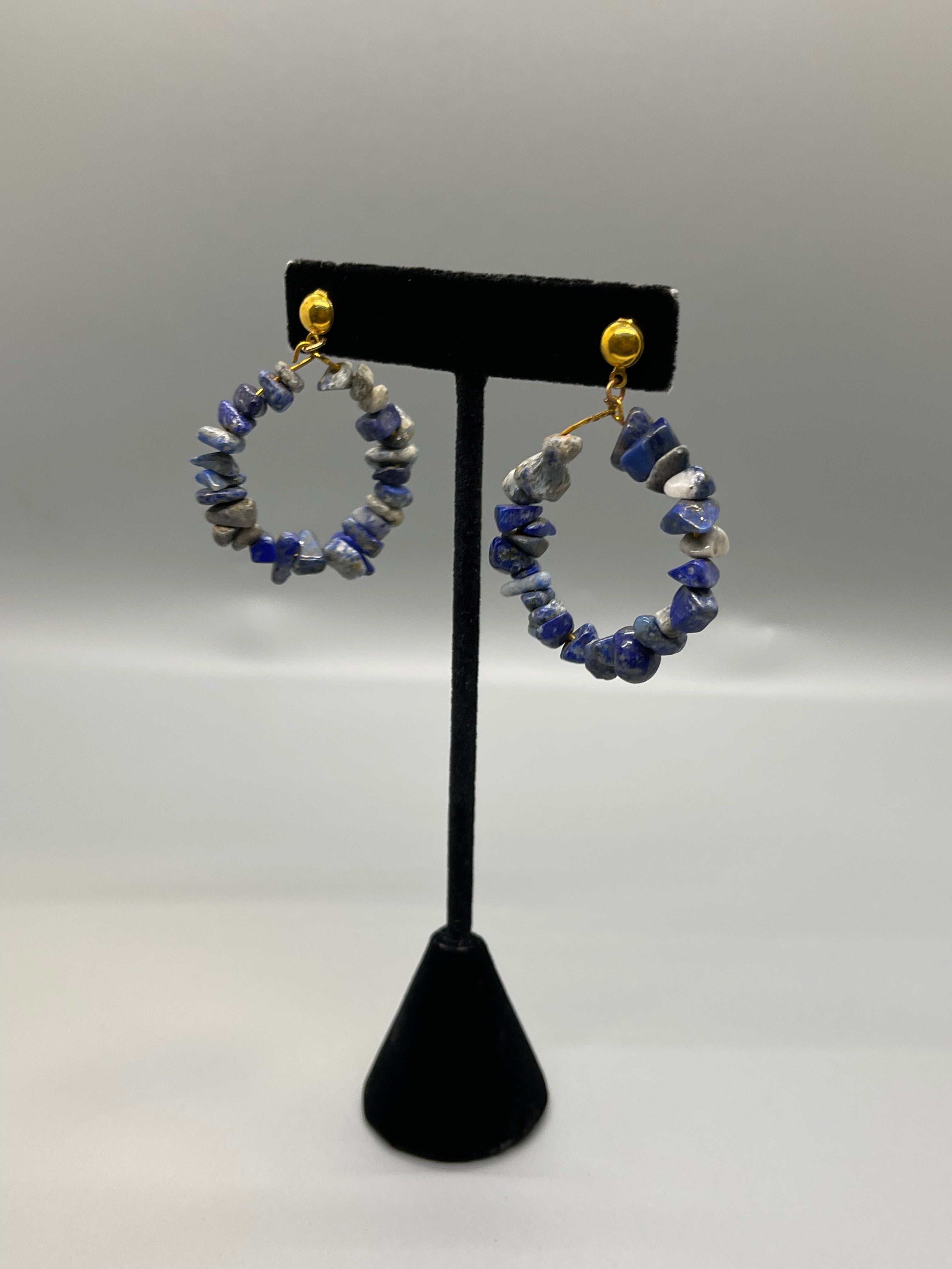 Lapis Lazuli Hoops