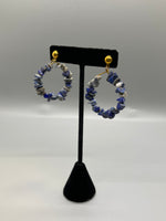 Lapis Lazuli Hoops