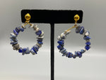 Lapis Lazuli Hoops