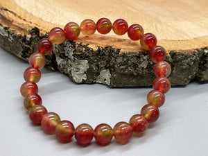 Watermelon Tourmaline Beaded Bracelet