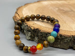 Tiger Eye 7 Chakra Bracelet