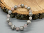 Moonstone (Rainbow) with Rose Quartz