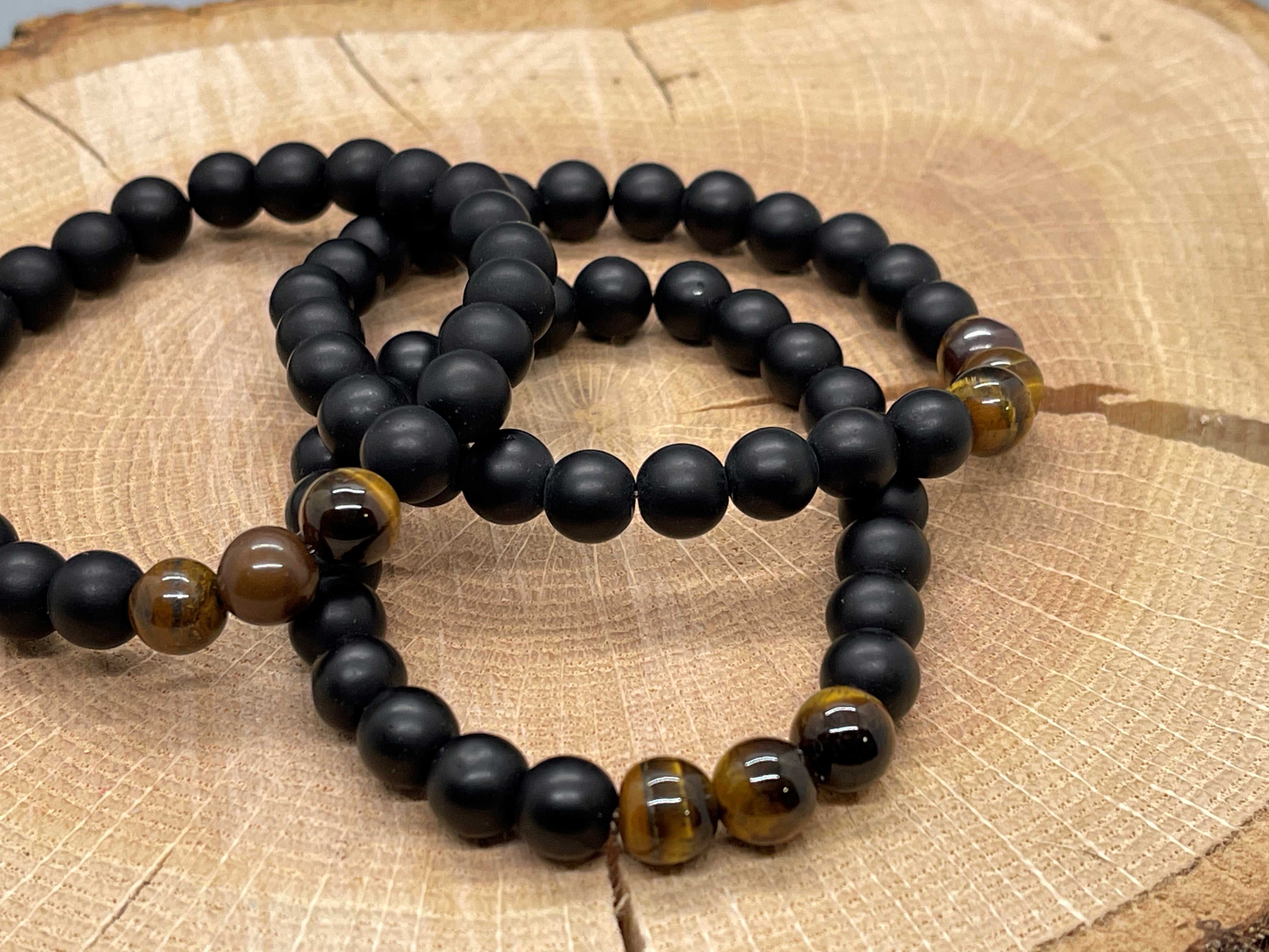 Tiger Eye w/ Onyx Bracelet
