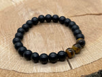 Tiger Eye w/ Onyx Bracelet