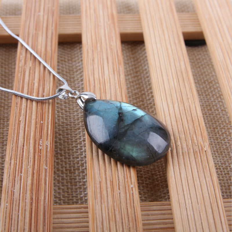 Natural Labradorite Irregular Pendant