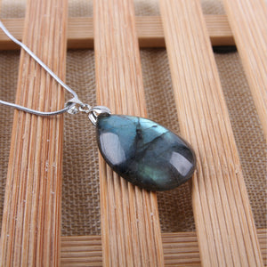 Natural Labradorite Irregular Pendant