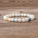Multicolor Morganite Bead Bracelet