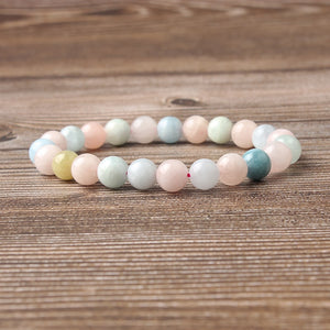 Multicolor Morganite Bead Bracelet