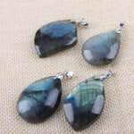 Natural Labradorite Irregular Pendant