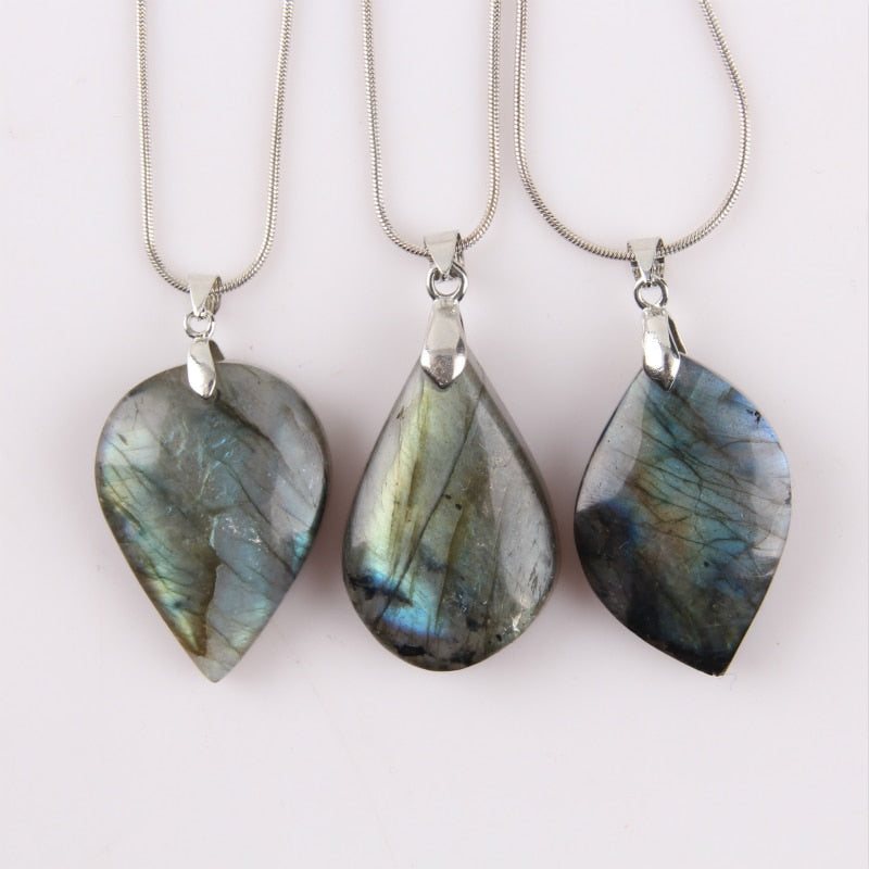 Natural Labradorite Irregular Pendant