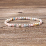 Multicolor Morganite Bead Bracelet