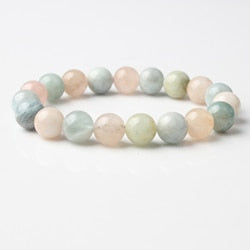 Multicolor Morganite Bead Bracelet