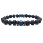 Natural Bead Bracelet Lava Stone Diffuser for Men