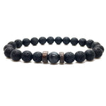 Natural Bead Bracelet Lava Stone Diffuser for Men