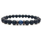 Natural Bead Bracelet Lava Stone Diffuser for Men
