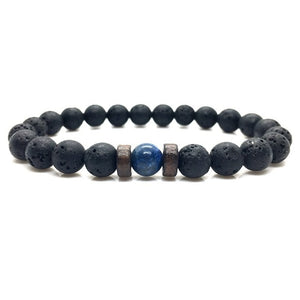 Natural Bead Bracelet Lava Stone Diffuser for Men