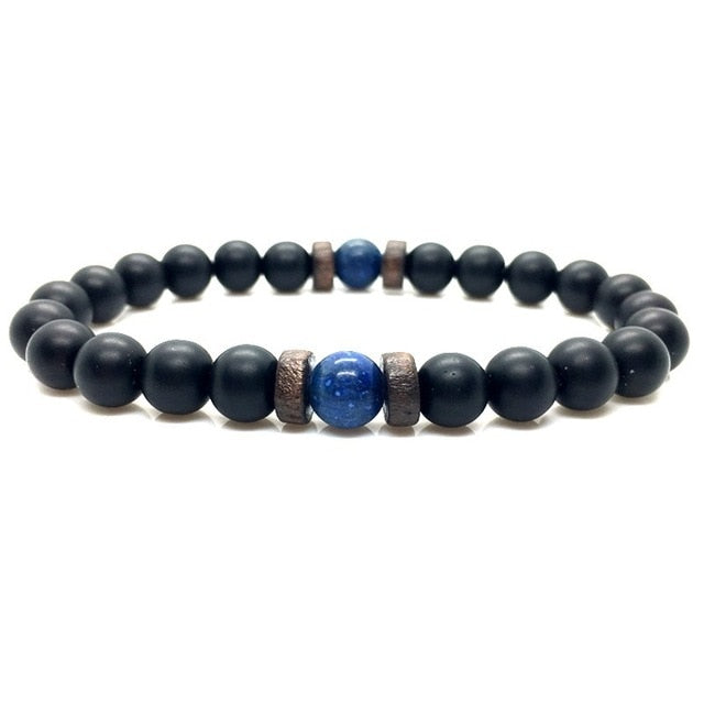 Natural Bead Bracelet Lava Stone Diffuser for Men